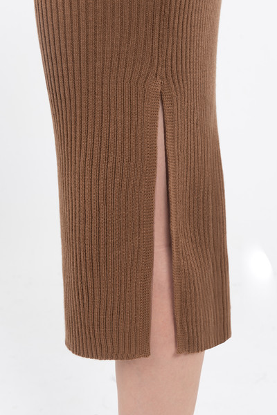 merino wool midi skirt - chân váy len lông cừu