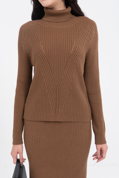 merino wool high neck sweater - Áo len lông cừu