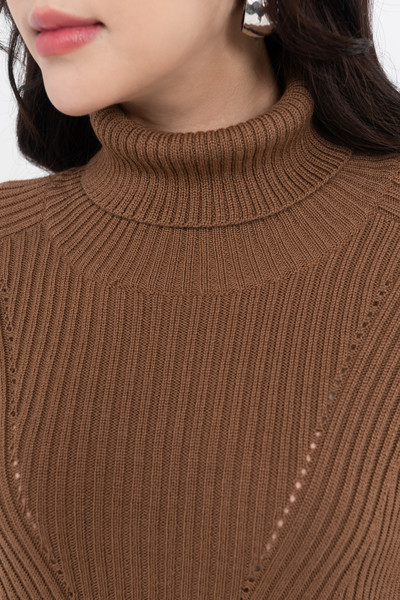 merino wool high neck sweater - Áo len lông cừu