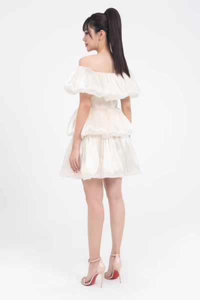 cloud dress - đầm Organza xếp tầng