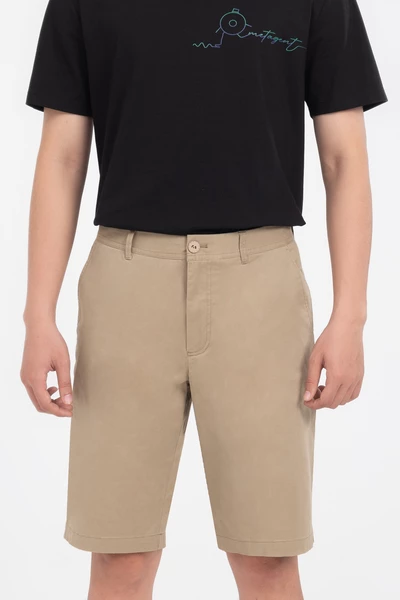 Quần shorts khaki dáng slim fit