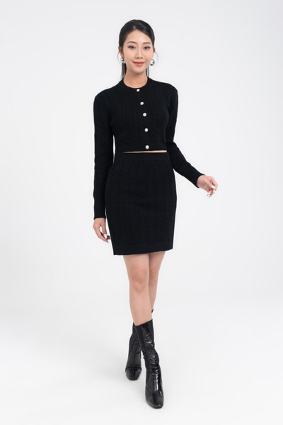 Wool mini skirt - Chân váy mini len lông cừu
