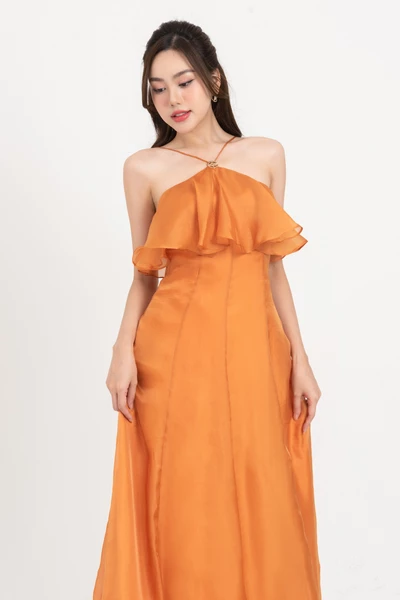 Seaside Chic - Đầm xòe cổ yếm phối bèo