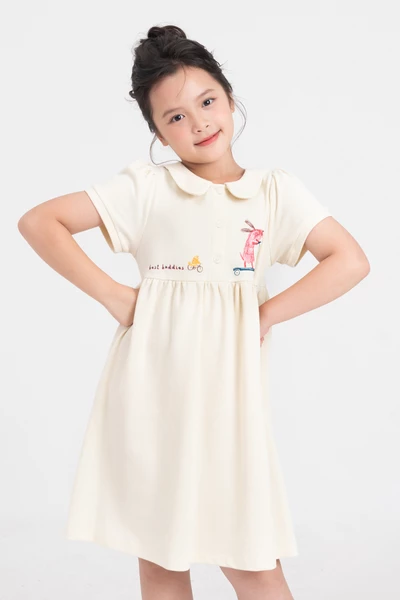 Đầm Polo thêu Cute