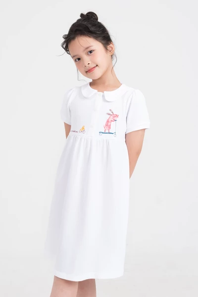 Đầm Polo thêu Cute