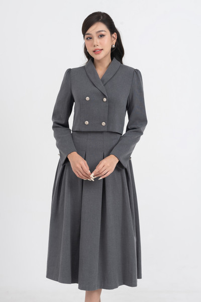 Áo blazer Tuysi dáng ngắn