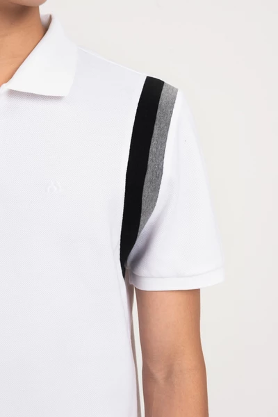 Áo Polo phối kẻ đen