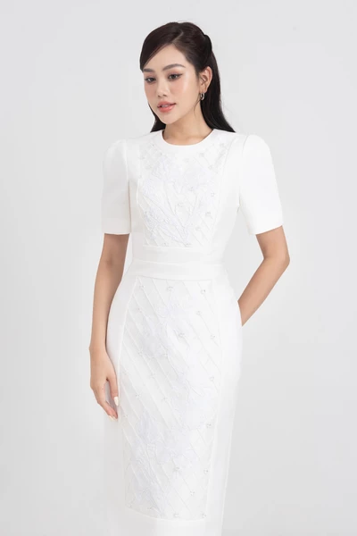 Calista Dress - Đầm dạ hội thêu hoa