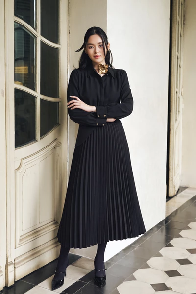 Shirt Dress - Đầm cổ đức