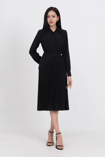 Shirt Dress - Đầm cổ đức