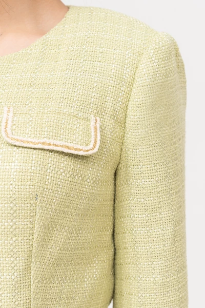Áo khoác Croptop Tweed trái tim