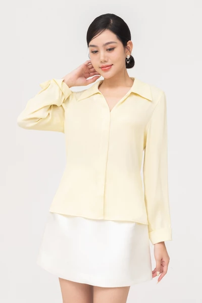 Áo sơ mi lụa Basic