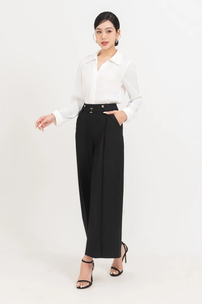 Áo sơ mi lụa Basic