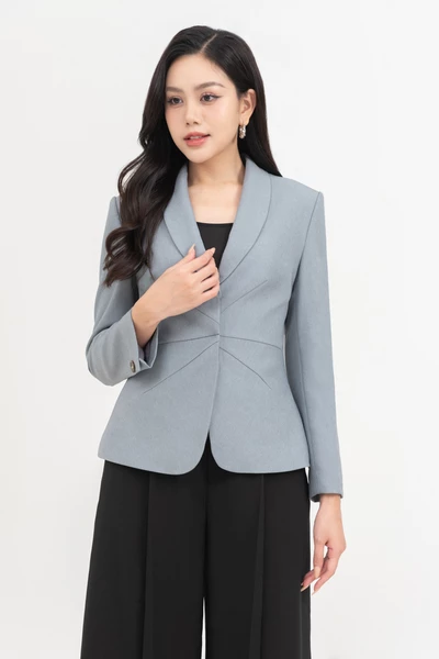 Gray Serenity Vest - Áo vest chiết eo