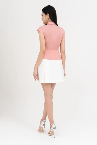 Áo sơ mi PEPLUM cổ đức