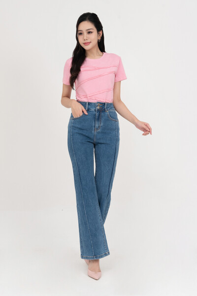 Quần jeans ống loe ly nổi