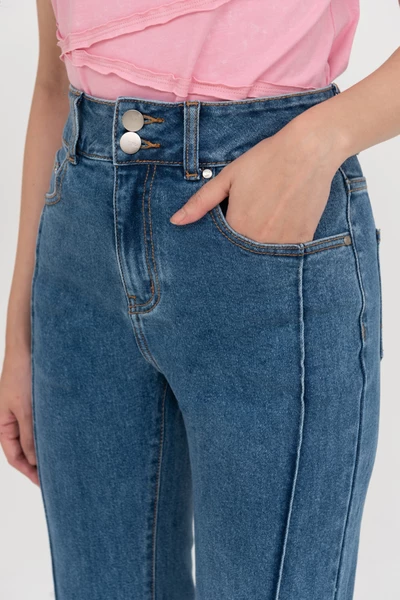 Quần jeans ống loe ly nổi