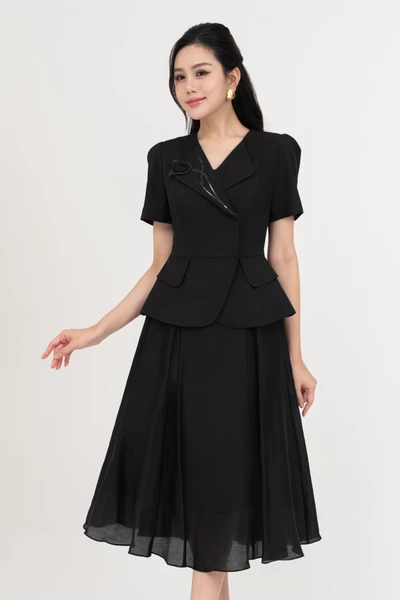 Cosmos Set - Áo công sở peplum