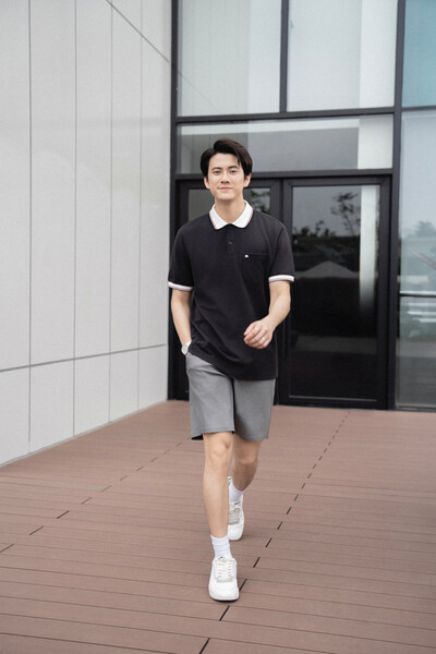 Áo polo Regular phối màu