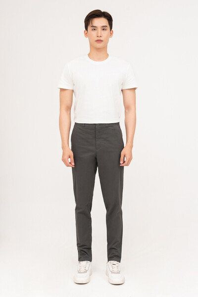 Stile Trousers - Quần Slim Khaki MS 22E4229
