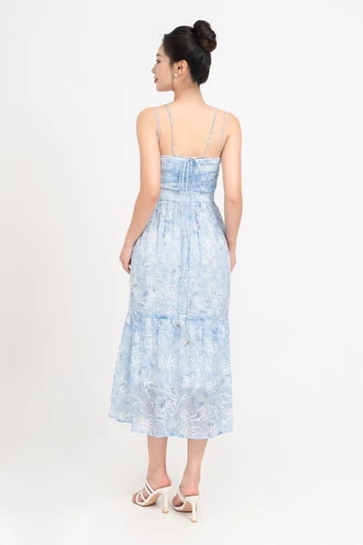 Blue SEA Dress - Đầm maxi họa tiết