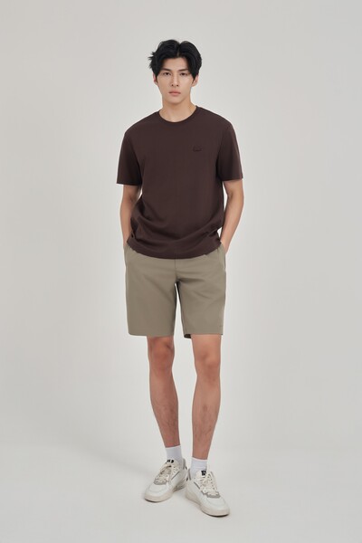Quần short Regular Khaki oliu