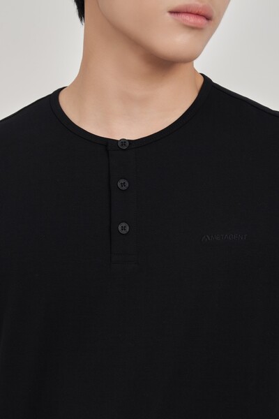 Áo thun Regular Cotton cổ kiểu
