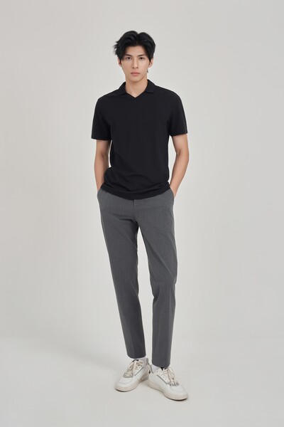 Áo Polo Modal Slim fit cổ kiểu