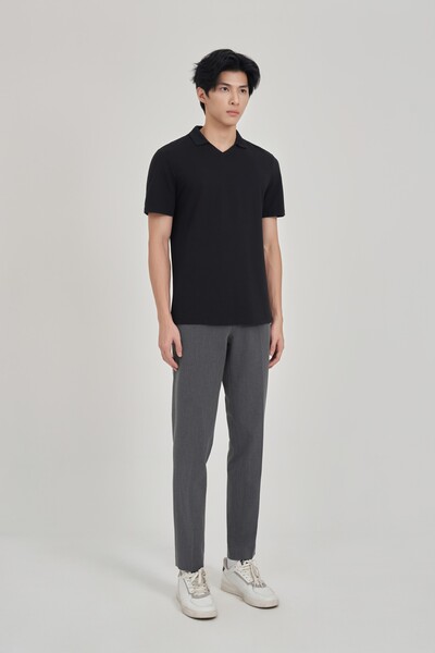 Áo Polo Modal Slim fit cổ kiểu