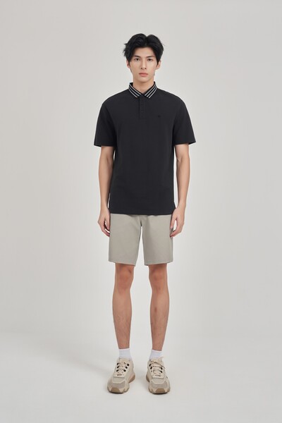 Áo Polo Supima cổ kẻ