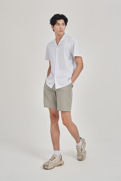 Áo sơ mi Regular Cotton Poly tay ngắn