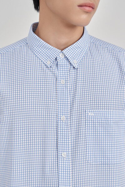 Áo sơ mi Regular Raw cloth tay ngắn
