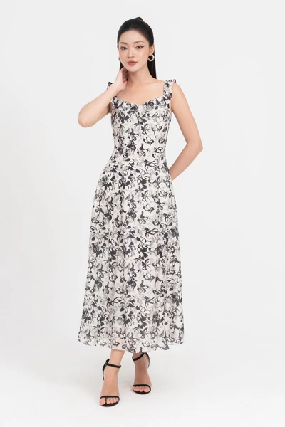Summerly Dress - Đầm Maxi họa tiết