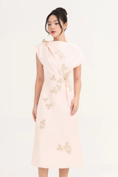 Posy Dress - Đầm dạ hội Tapta cổ cách điệu