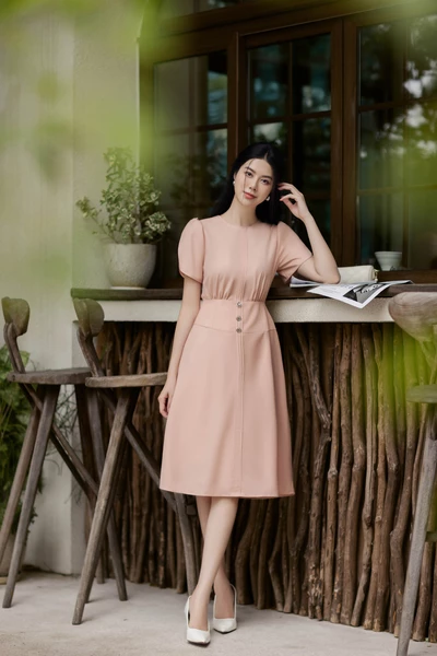 Grace Dress - Đầm công sơ tay xếp