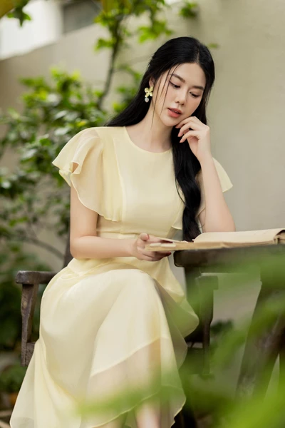 Jenna Dress - Đầm Tencel cánh tiên