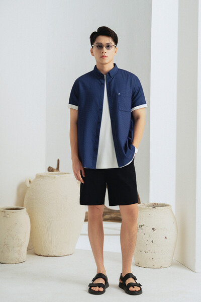 Quần short Regular cotton ngang gối