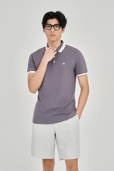 Áo Polo Modal Slim Fit phối cổ