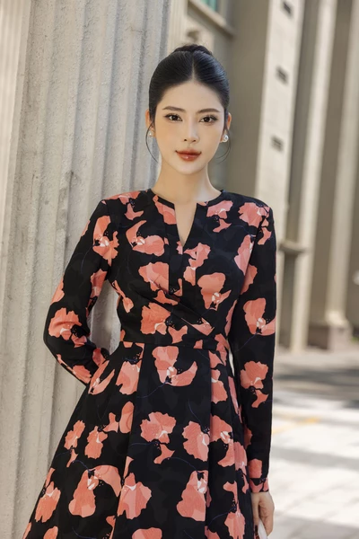 Đầm xòe Rosa Charm