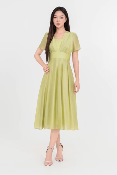 Đầm xòe Tencel Pleated