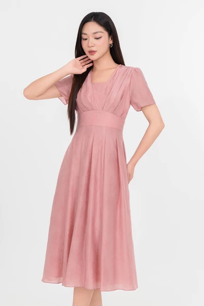 Đầm xòe Tencel Pleated