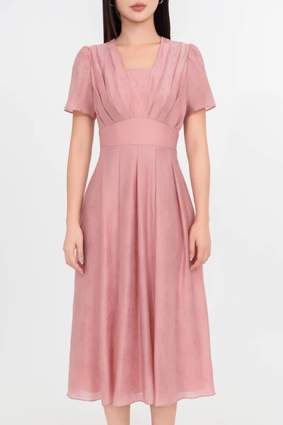 Đầm xòe Tencel Pleated