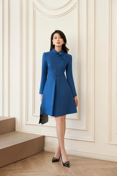 Gladys Dress - Đầm xòe Tweed