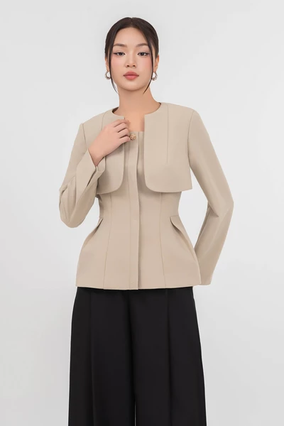 Áo vest Tuysi You Beige