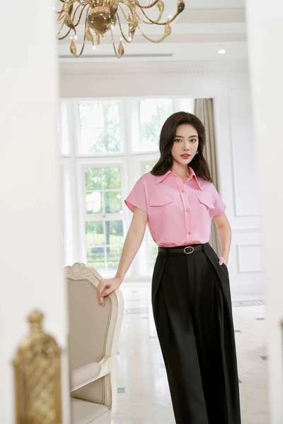 Áo sơ mi Cotton cổ đức