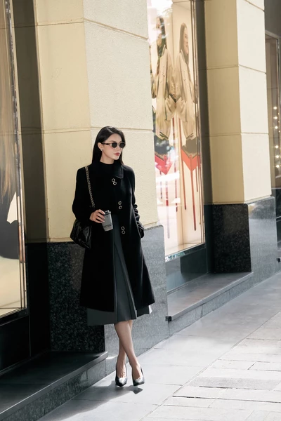 Áo khoác dạ lông cừu cao cấp
