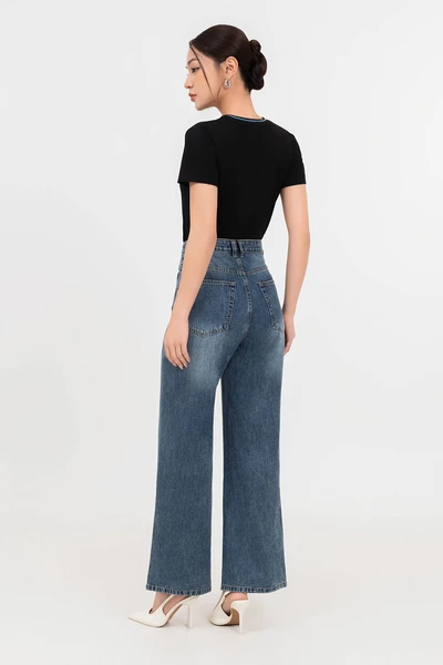 Quần jeans túi vuông