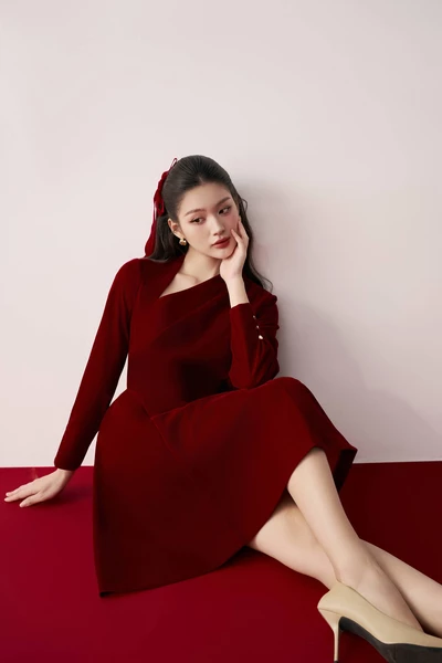 Đầm nhung Velvet Ruby