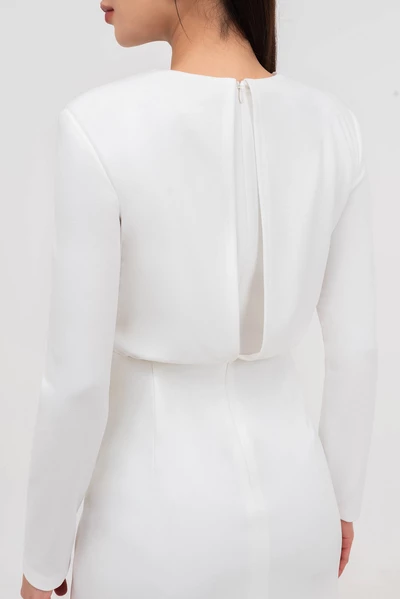 Đầm xếp White Whisper