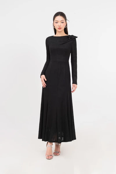 Đầm cổ thuyền Black Dahlia